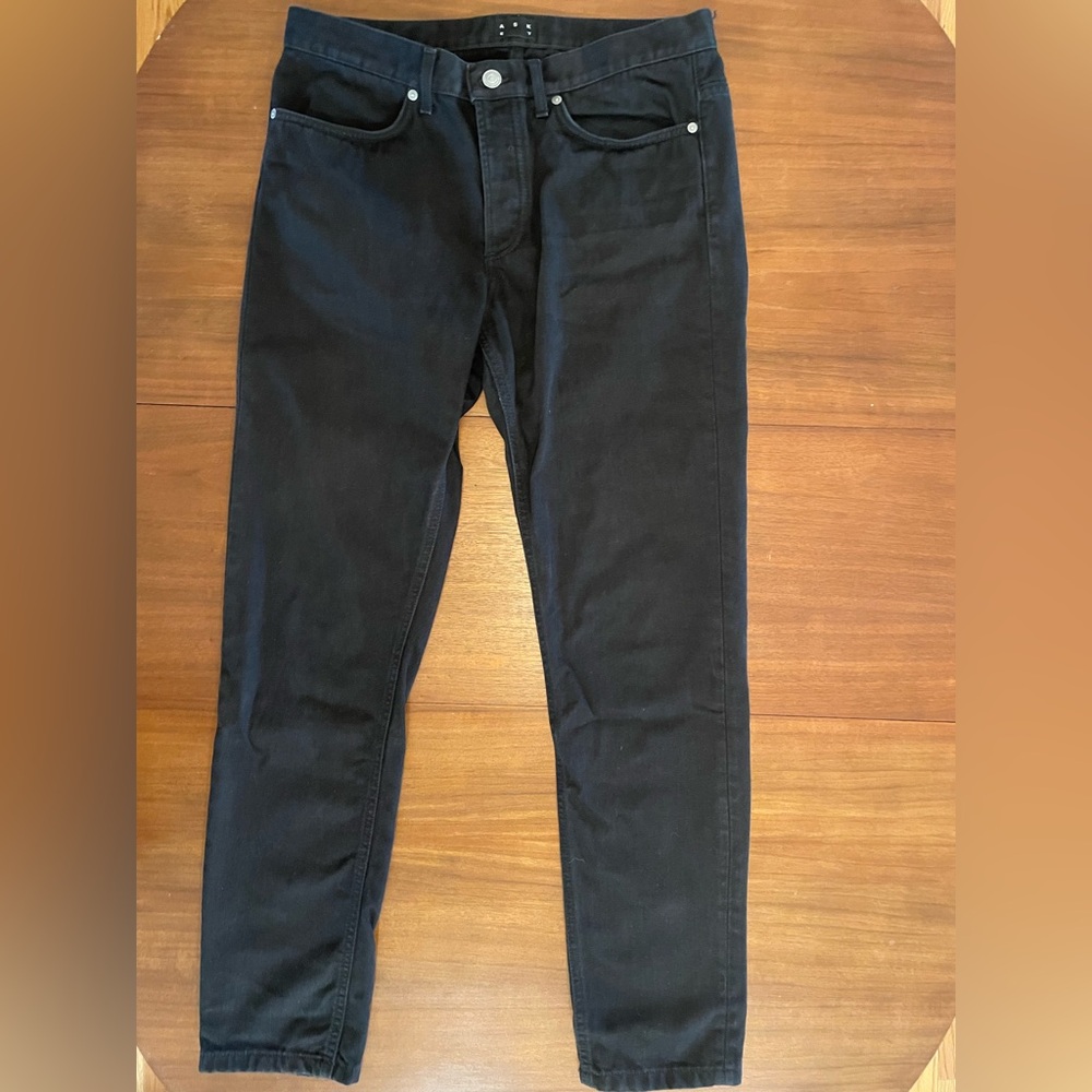 Asket “Stay Black” Jeans - 33/32 - Slim